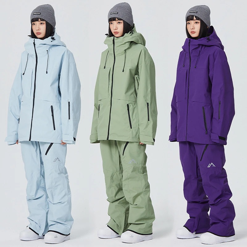 スノーボードウェア 上下セット セットアップ 無地 ２点セット ジャケット アウター ロングパンツ ボトムス ズボン レディース メンズ スノボウェア スキーウェア 防水15000mm 男女兼用 防水