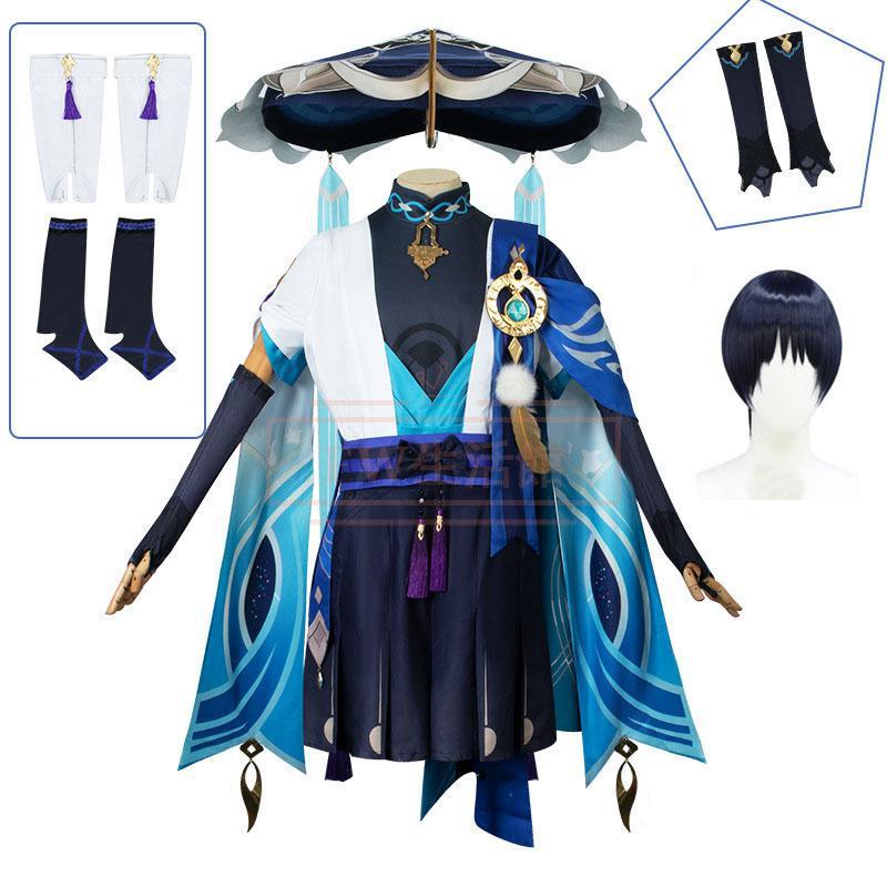 2025新作先行原神 げんしん genshin スカラマシュ 散兵 放浪者 コスプレ衣装 ウィッグ コスチューム 演出服 アニメ ゲーム ハロウィン cosplay 変装