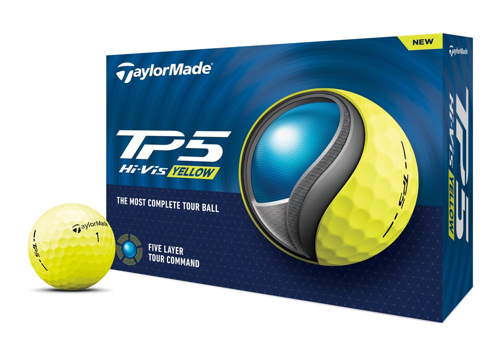 テーラーメイド N0803901 TP5 ゴルフボール 2024年モデル 1ダース 12個入り (イエロー) N0803901