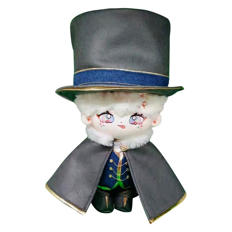 ジェントルマン 白髪 ぬいぐるみ 20cm 本体 無属性 舌を出す着せ替え人形 日常服人形 韓国ファッション アイドル ぬいぐるみ用 ドールウェア ぬいぐるみ 20cm 服 靴 洋