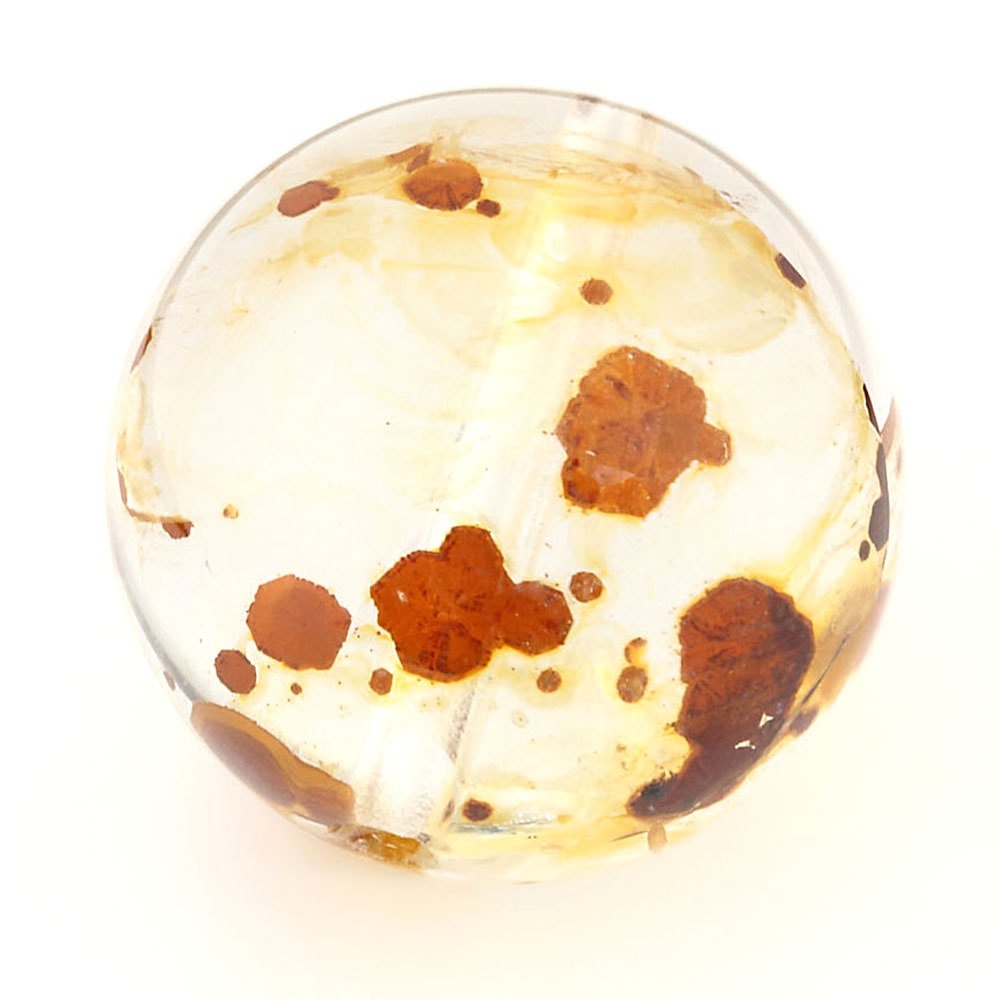 「1点もの 現品」 1粒売り 天然 オーラクォーツ ブラジル産 14mm パワーストーン バラ売り 天然石 パワーストーン ばら売り ビーズ 穴あき 1玉売り アクセサリー パ zz000122-aj