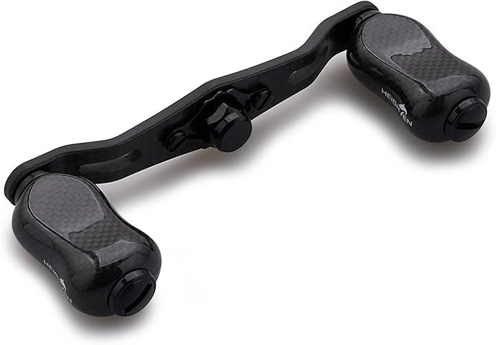 リール ハンドル ノブ 搭載 1.5K カーボン シマノ SHIMANO ダイワ DAIWA アブ Abu 通用 ベイトリール Gourd (V2.0 - 85mm - ブラック - 2)