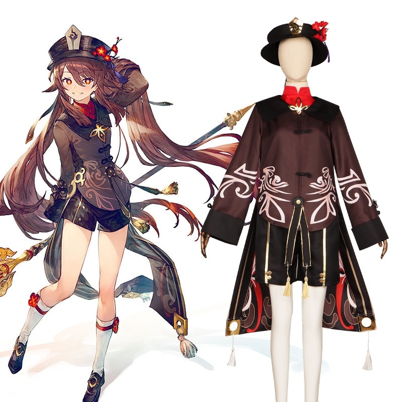 元神コスプレ着胡桃コスプレ女装往生胡堂主二次元アニメハロウィンコスプレ女フルセット