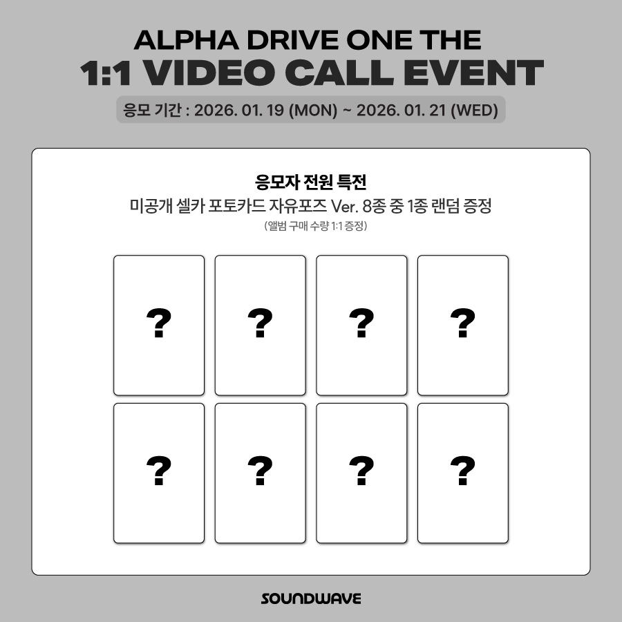 [8枚コンプ][260128イベント] ALPHA DRIVE ONE X SOUNDWAVE 対面ヨントンサイン会トレカフォトカード