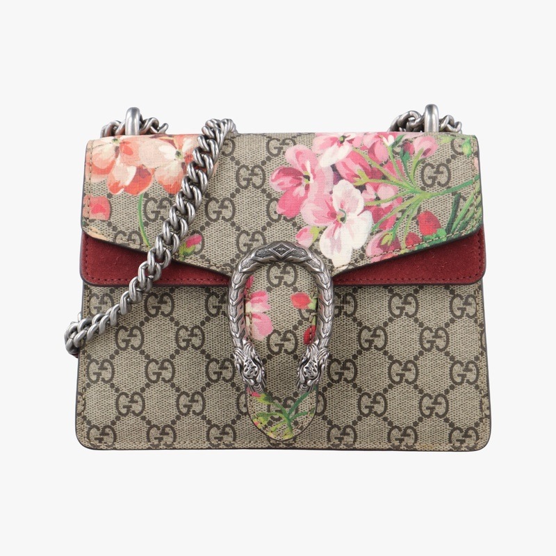 ディオニュソス ベージュ×レッド×マルチカラー PVCコーティングキャンバス 421970 G025238917中古