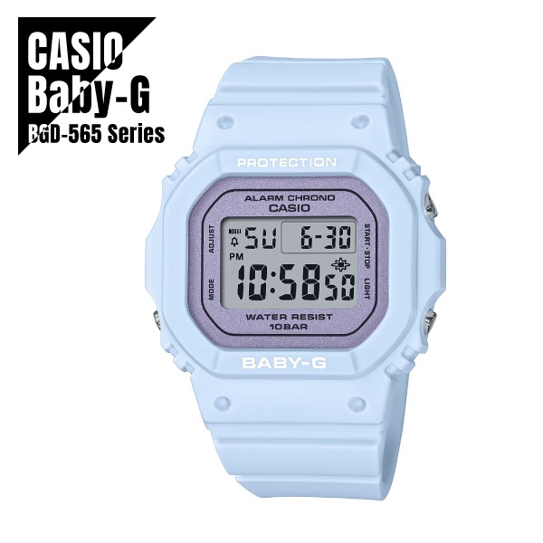 【即納】 国内正規品 CASIO カシオ Baby-G ベビーG BGD-565 シリーズ フラワーカラー BGD-565SC-2JF ブルー 腕時計 レディース