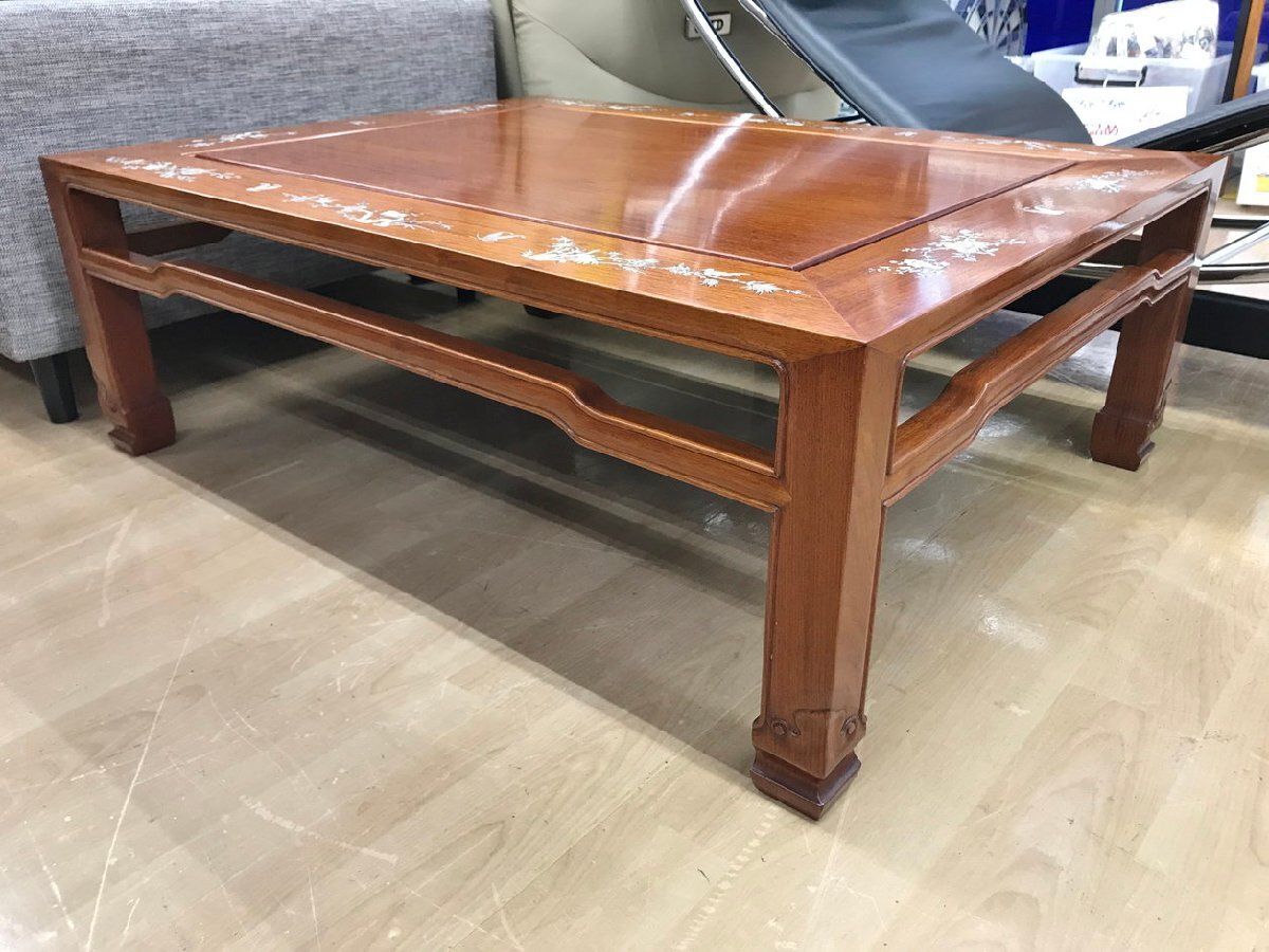 座卓 ローテーブル 螺鈿細工 ［静岡市］店頭併売品 2509LS914