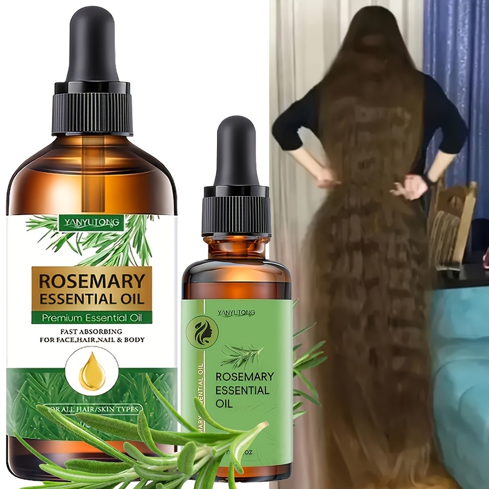 1個 100ml ローズマリー エッセンシャルオイル + 30ml ローズマリー エッセンシャルオイル - 植物エキスすべてのライトベージュタイプに適した保湿熱保護洗い流さない髪を潤す乾燥してイライラ