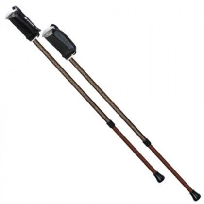 SINANO シナノ ウォーキングステッキ そふと安心2本杖 ブラウン 650180