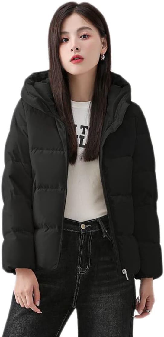 中綿 ダウンジャケット レディース ダウンコート ショート丈 中綿 アウター コート 防寒 春 秋 冬 レディースコート エコダウン ショート コート 暖かい ボリューム フード ポケット 付き 防風