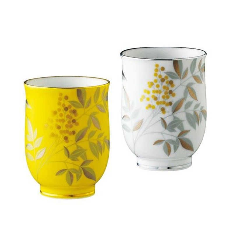 香蘭社　燦彩南天・組湯呑　YW10962CB1