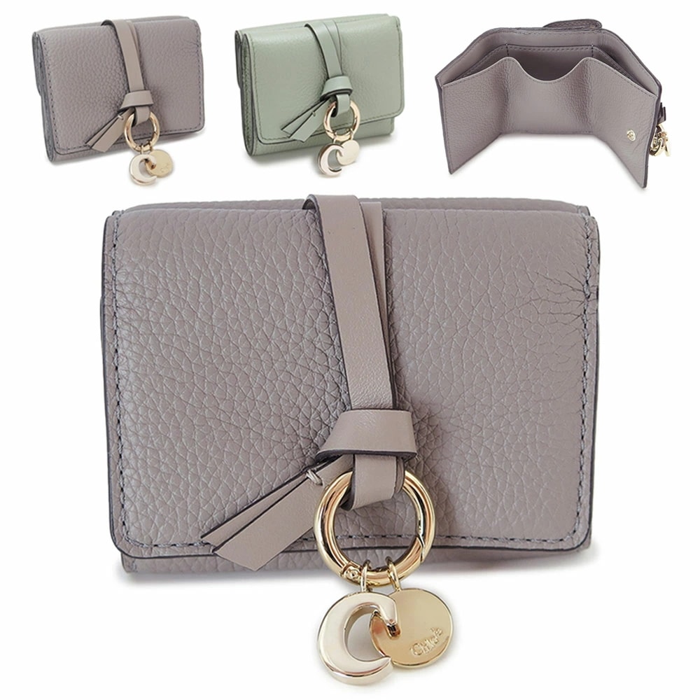 折財布 レディース ALPHABET ミニ トリフォールド ウォレット 三つ折り財布 コンパクト財布 ミニ財布 レザー CHC21WP946F57 2025年春夏新作