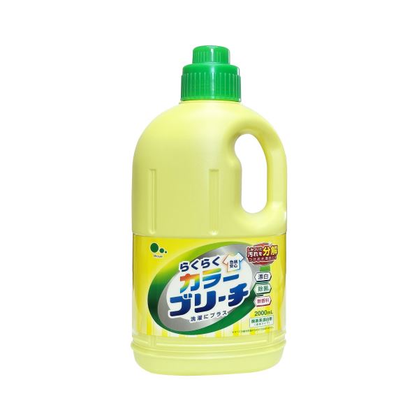 （まとめ） ミツエイらくらくカラーブリーチ 本体 2L 1本 [x10セット]