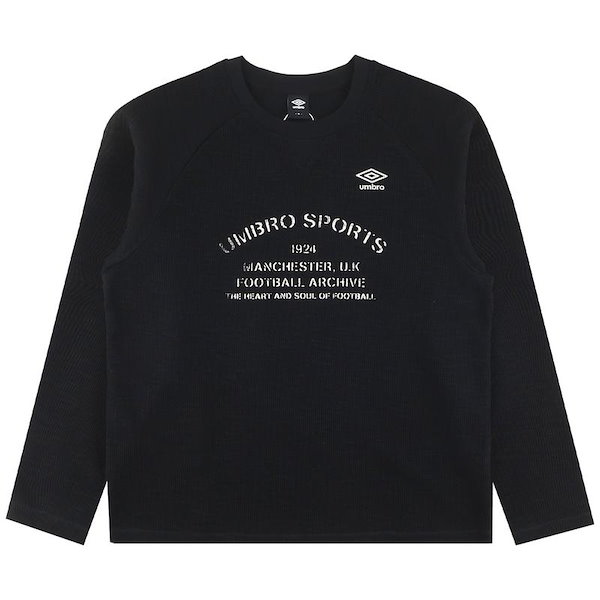 ダービークラブ コットンスラブ 長袖Tシャツ UR321CRL94BLK