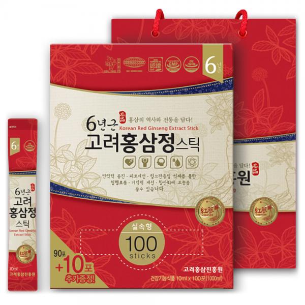 高麗紅参振興院 6年根 高麗紅参精 スティック タワー型 고려홍삼진흥원 6년근 고려홍삼정 스틱 타워형