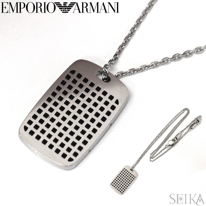 エンポリオアルマーニ EMPORIO ARMANI (41)EGS2116040 ネックレス アクセサリー メンズ シルバー
