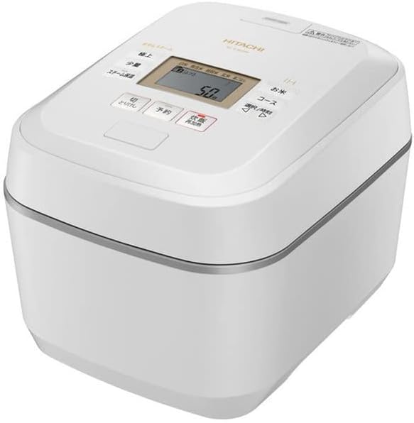 日立(HITACHI) 炊飯器 5.5号 圧力& スチームIH 蒸気カット RZ-V100FM W マットホワイト 八ツ米儀兵衛監修 日本製 ハイパワー沸騰鉄鍋 ふっくら御膳