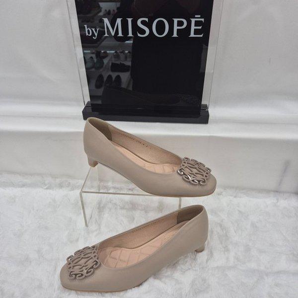 By 女性 モダン 装飾 パンプス 112HT431FG002 ベージュ 1 JJ