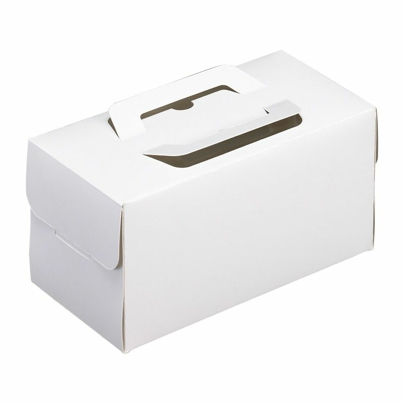 （まとめ買い）シモジマ 箱 手提げロールケーキ箱 6寸函 10枚 食品用資材 004260110 [x3セット]