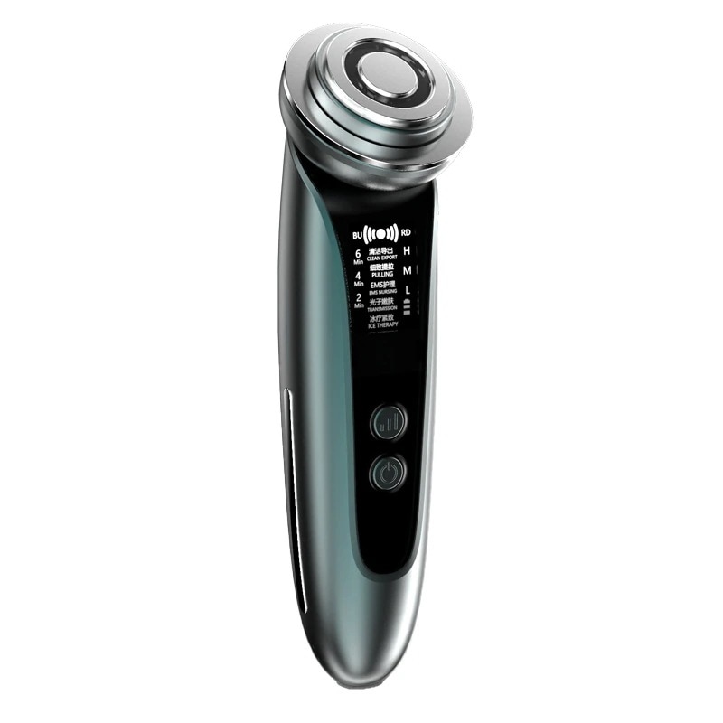 赤ブルーレイ無線周波数美容機器家庭用導入器顔マッサージ器は光子若肌器を引き締めて清潔にする