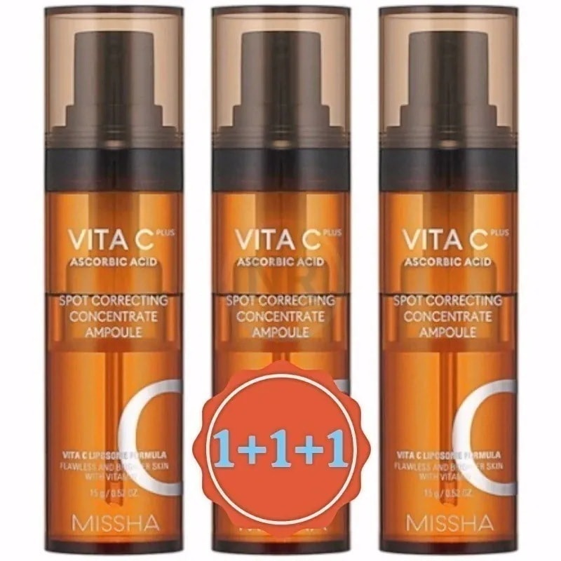 1+1+1 ビタCプラス フレッシュプレス美容液 15g