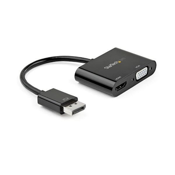 StarTech.com DisplayPort1.2-HDMI2.0&VGAアダプター ブラック DP2VGAHD201個