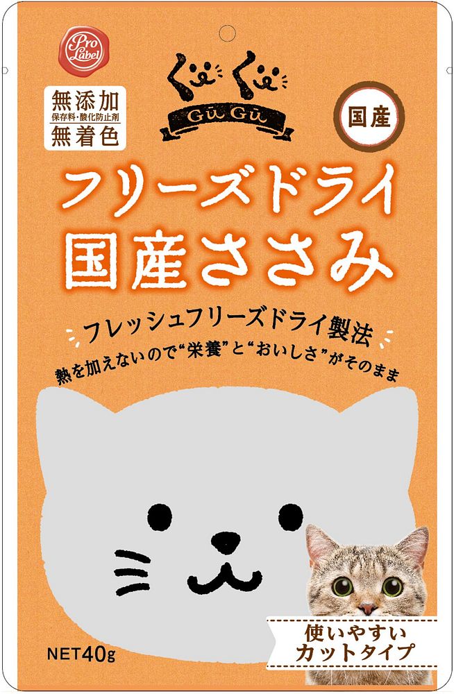 （まとめ買い）スマック プロレーベル ぐーぐー フリーズドライ国産ささみ 猫用 40g [x6]