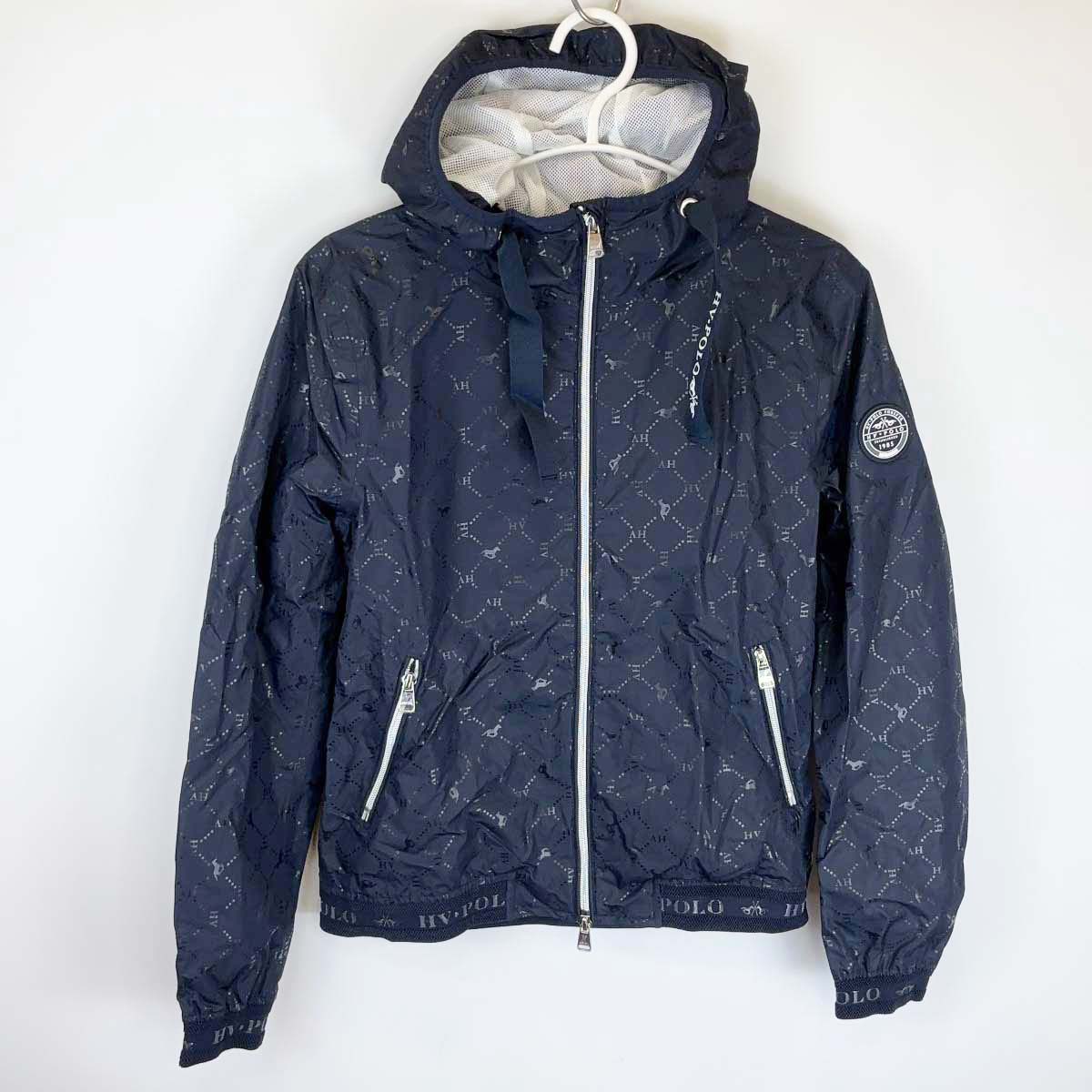【中古・未使用品】HV POLO HVP Caitlin レインジャケット S ネイビー 0406093202 レディース 乗馬 馬術