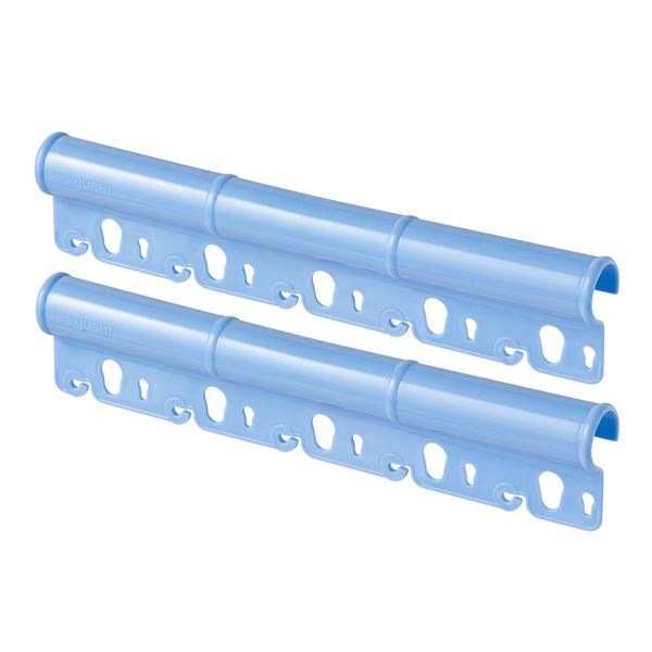 （まとめ） 洗濯ハンガー ストッパー/物干し竿専用ハンガーホルダー 2個入り 洗濯用品 取り付け簡単 30個セット