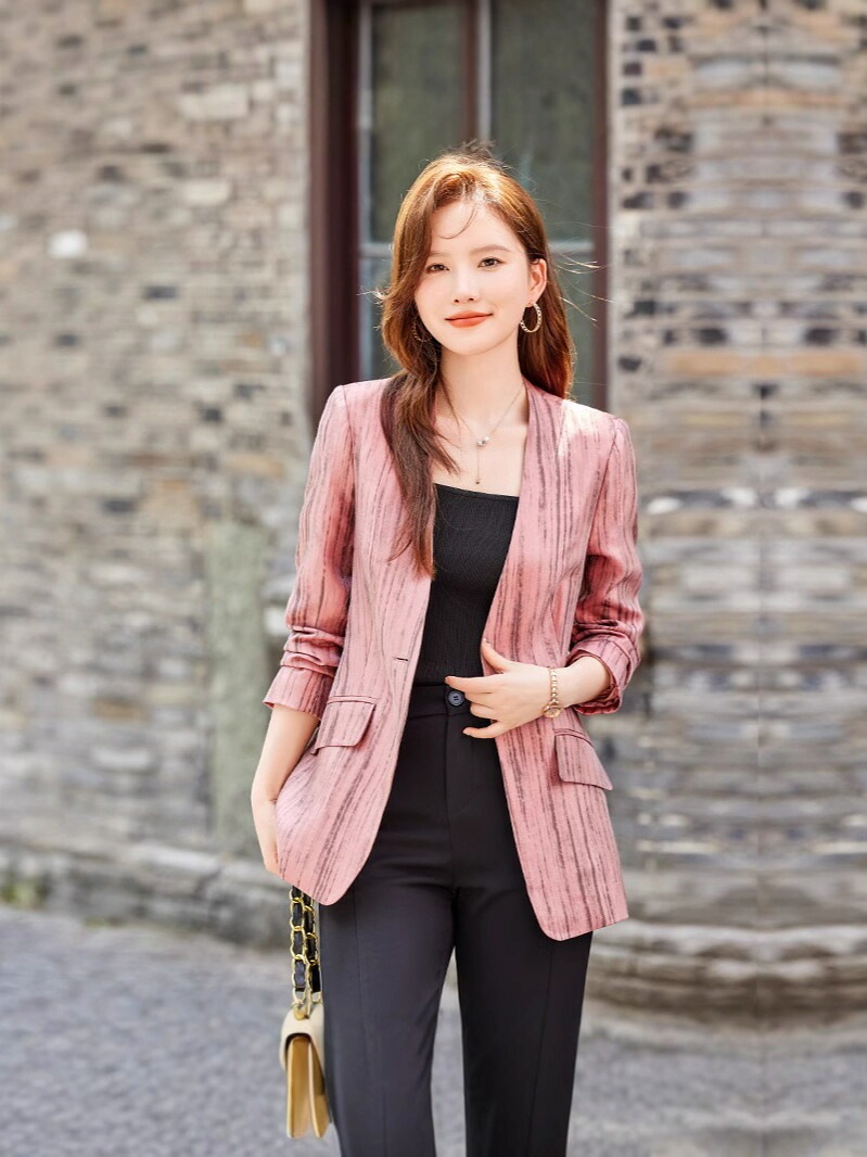 スーツジャケット レディース 小柄 秋 新作 カジュアル ファッション トレンド