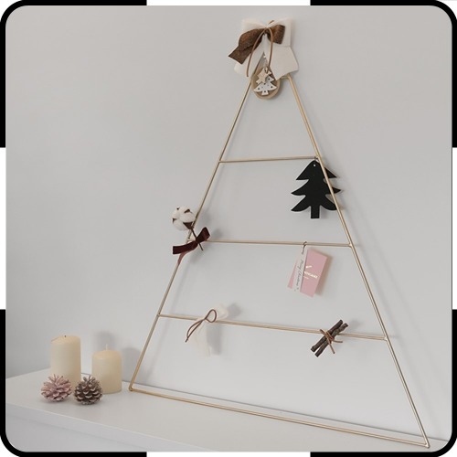 blooming&me ウィンターデコ ツリーフレームセット 電球付き