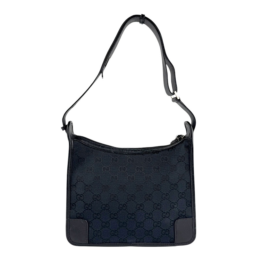 グッチ GUCCI ショルダーバッグ GGキャンバス/レザー ブラック レディース z7660