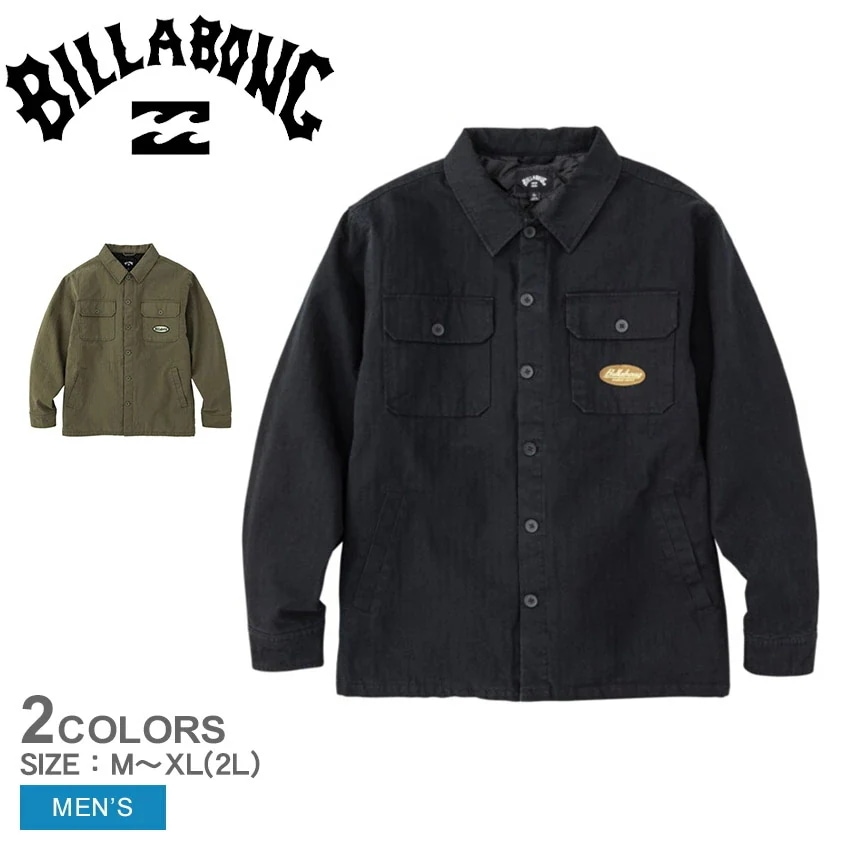 WORK SHIRTS JKT 長袖シャツ BD012108 メンズ ウエア トップス 長袖 ロゴ ワッペン 中綿 ブランド カジュアル シンプル おしゃれ 定番 人気 ブラック 黒 カーキ