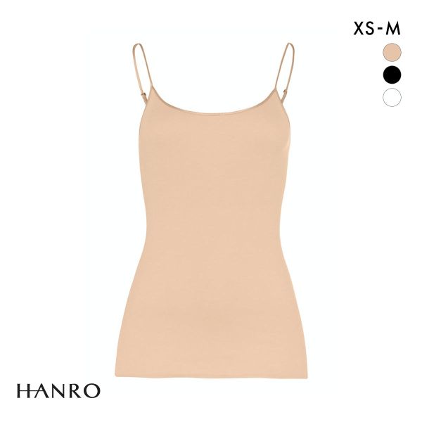 ハンロ コットン シームレス キャミソール HANRO COTTON SEAMLESS Uネック イ