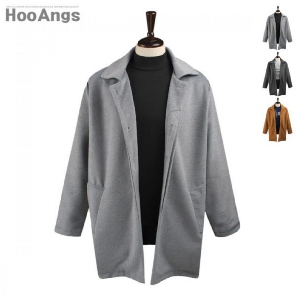 (ジュアンス) オーバーフィット隠しボタンロングコート BDJK7530