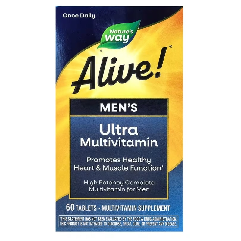 Natures Way Alive!（アライブ！）メンズ ウルトラ マルチビタミン タブレット60粒