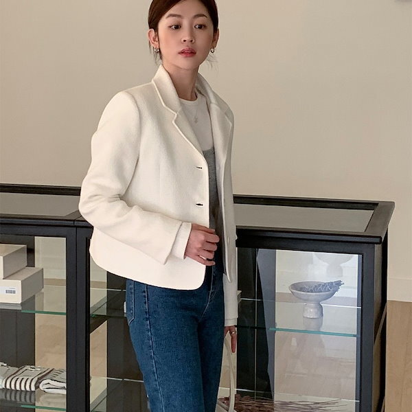レディース トップス スーツ アウター 上着 羽織 テーラードジャケット 長袖 Vネック 襟付き ポケット 前開き ボタン 厚手 きれいめ シンプル カジュアル 上品 おしゃれ かっこいい フォーマル