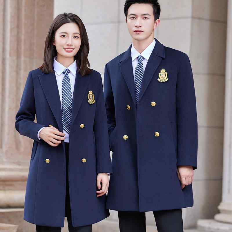 秋服 レディース ファッション オシャレ カワイイ シンプル 大人カワイイ 大きいサイズ ネイビー ブルー ウール コート メンズ キルティング ミドル丈 ビジネス ウェア ロゴ