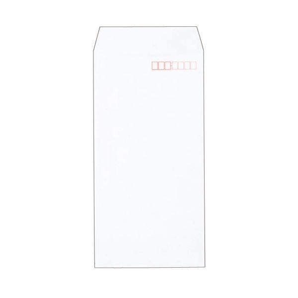 （まとめ） ピース R40再生ケント封筒 長3 80g／m2 枠あり ホワイト 業務用パック 483-80 1箱（1000枚） 2セット