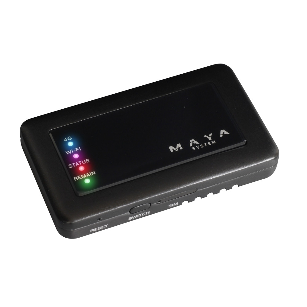 MAYA SYSTEM MS4GDB03 車載対応クラウドSIM型 バッテリーレス Wi-Fi モバイルルーター MD1(ブラック) MS4GDB03