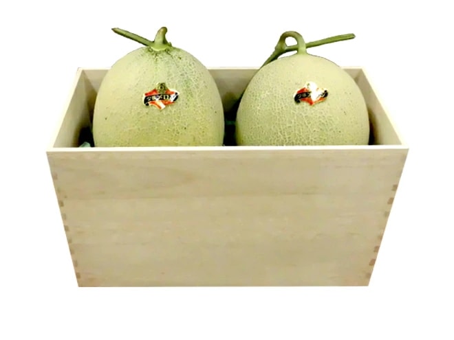 産地直送 北海道 夕張メロン 2玉 約4kg 共撰/秀品 専用木製化粧箱=秀4-2玉（木箱）=予約 6月下旬以降