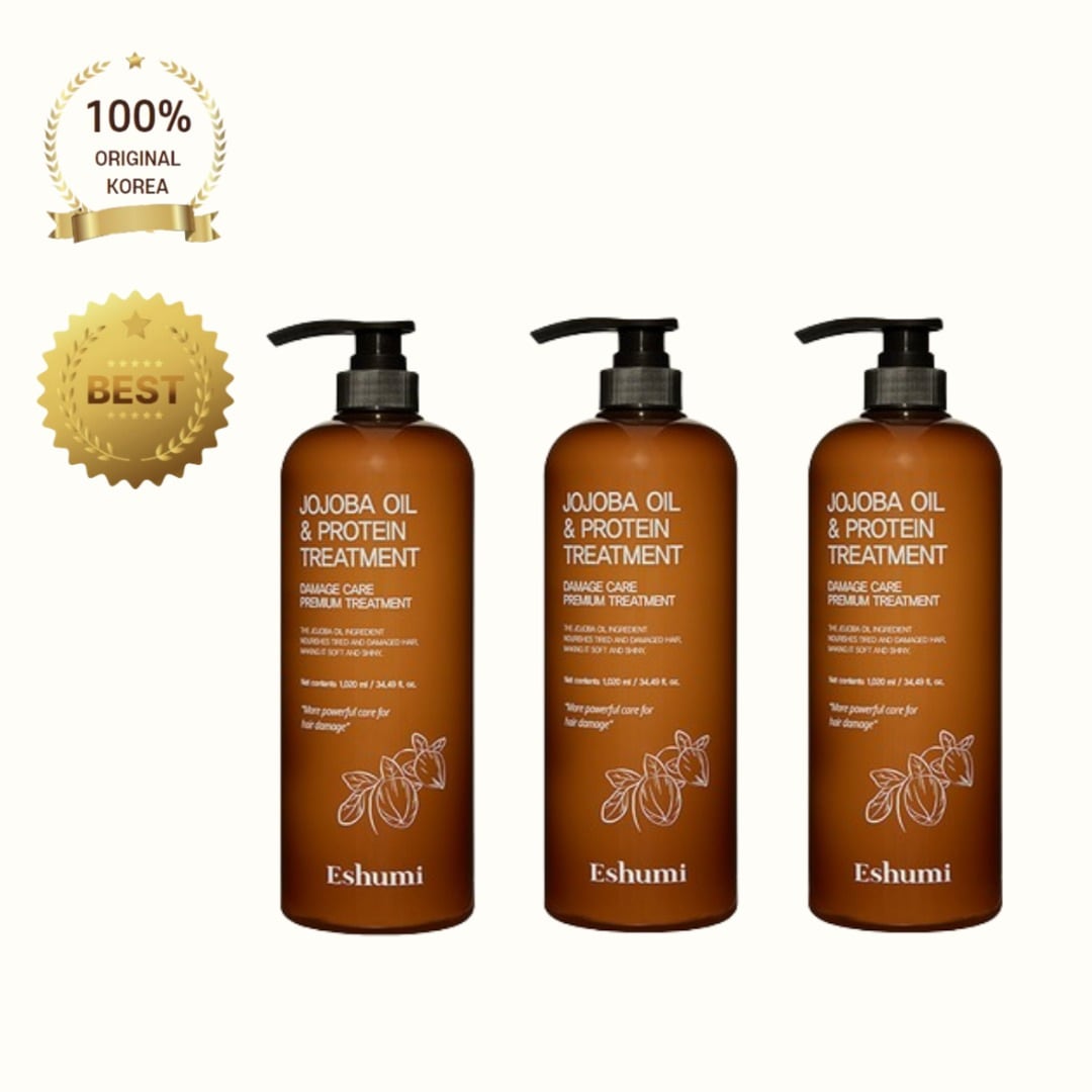 [正品]Ashumi ホホバオイルトリートメント 1020ml×3個 ヘアトリートメント, 保湿, ホホバ, 大容量, 韓国製