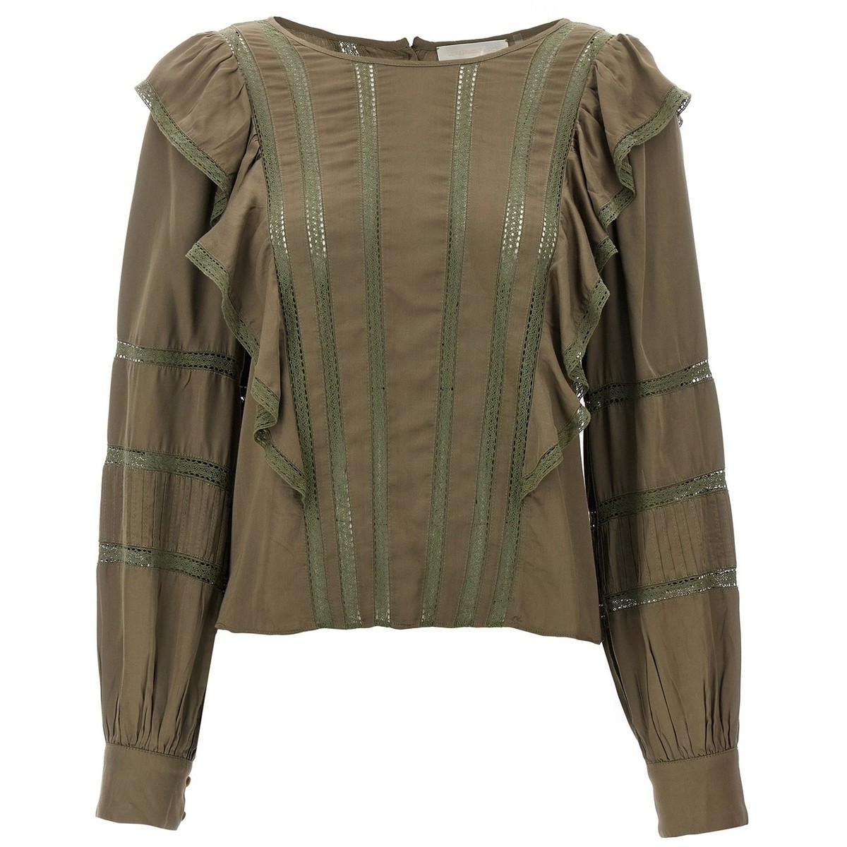 T11111605FSOAK グリーン 秋冬2023 シャツ レディース ju