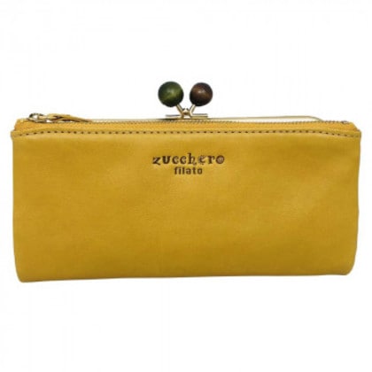zucchero filato がま口長財布 58009 マスタード