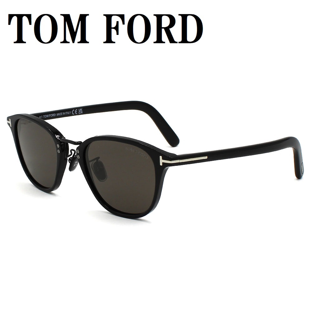 FT1049D 01A 50 サングラス アジアンフィット メガネ 眼鏡 UVカット 紫外線カット メンズ レディース グレー ブラック
