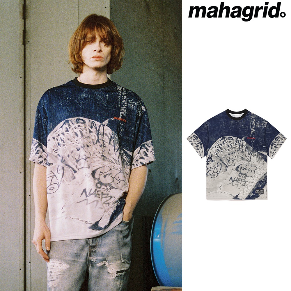 [mahagrid] SKATE PARK MESH TEE