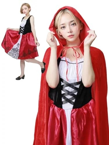 赤ずきん風 ハロウィン パーティー コスプレコスチューム 衣装 仮装