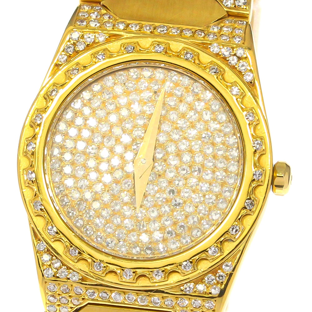 ジャンク ヴァシュロンコンスタンタン VACHERON CONSTANTIN 222 K18YG アフターダイヤ クォーツ メンズ _763245【中古】