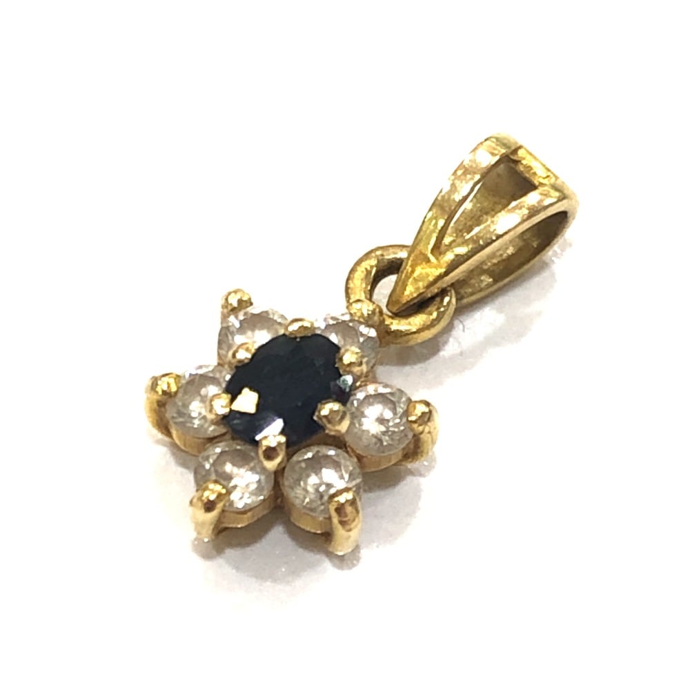 jewelry ジュエリー ペンダントトップ K18 サファイア ダイヤ ミニミニ K18 ゴールド
