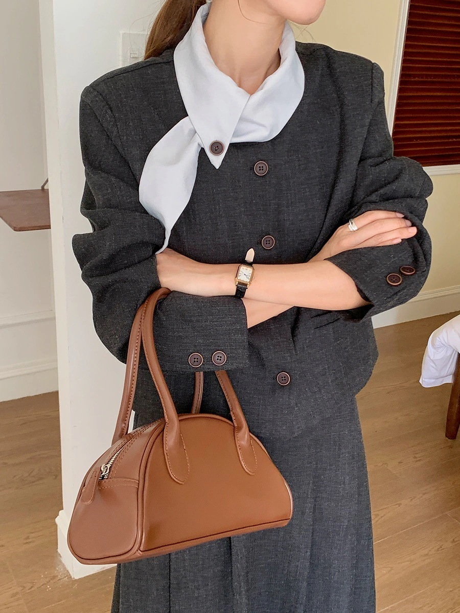 小さな香水スタイルフローティングカラージャケット女性+プリーツロングスカート2024ハイエンド気質ツーピースドレス